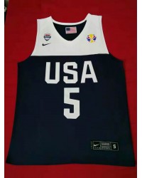 5 Mitchell 2019 fiba jersey blue stitched