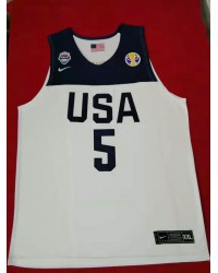 5 Mitchell 2019 fiba jersey white stitched