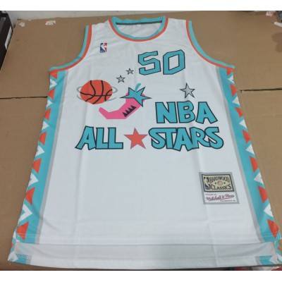 50 Robinson 1996 all star game jersey white