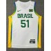 51 Caboclo 2024 Olympics Brazil Team Basketball Jersey White