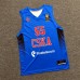 55 CSKA Moscow Blue Basketball Jersey