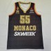 55 Mike James Monaco Black Basketball Jersey