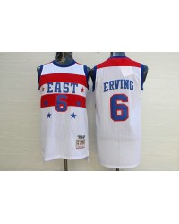 6 Erving 1980 all stars jersey white