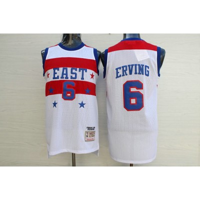 6 Erving 1980 all stars jersey white