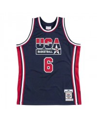 6 Ewing 1992 USA jersey navy heat pressed