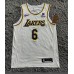 6 James Lakers jersey white 2023 player version