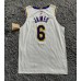 6 James Lakers jersey white 2023 player version