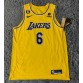 6 James Lakers jersey yellow with patches player version