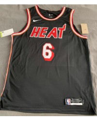 6 James Miami Heat Classic Edition 1988-99 Road Jersey player version