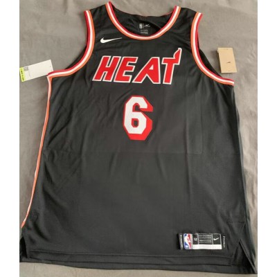 6 James Miami Heat Classic Edition 1988-99 Road Jersey player version