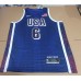 6 Lebron James 2024 USA Team jersey navy with stripe