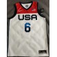 6 Lillard 2020 Olympic USA Team jersey white