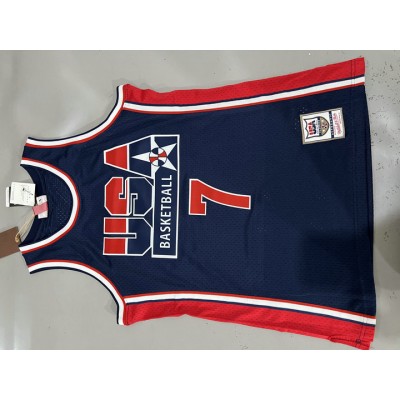 7 Bird 1992 USA jersey navy