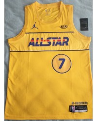 7 Brown 2021 All star game jersey yellow