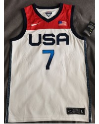 7 Durant 2020 Olympic USA Team jersey white