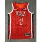 7 Durant 2024 USA Team jersey red