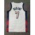 7 Durant 2024 USA Team jersey white with stripe