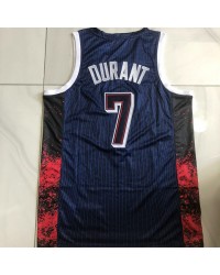 7 Durant USA 2024 Olympics Embroidery Jersey Blue