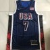 7 Durant USA 2024 Olympics Embroidery Jersey Blue