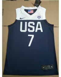 7 Smart 2019 USA FIBA Basketball world cup jersey blue