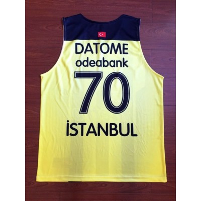 70 Luigi Datome Fenerbahce Basketball Jersey Yellow