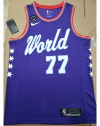 77 Doncic 2020 Rising star World Team jersey