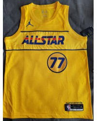 77 Doncic 2021 All star game jersey yellow