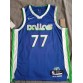 77 Doncic Mavericks 22-23 City jersey blue player version