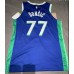 77 Doncic Mavericks 22-23 City jersey blue player version