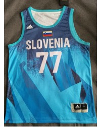 77 Doncic Tokyo Olympic Slovenia jersey blue