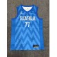 77 Doncic slovenija 2023-24 jersey blue heat pressed