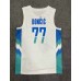 77 Doncic slovenija 2023-24 jersey white heat pressed