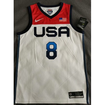 8 Middleton 2020 Olympic USA Team jersey white