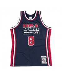 8 Pippen 1992 USA jersey navy heat pressed