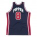 8 Pippen 1992 USA jersey navy heat pressed