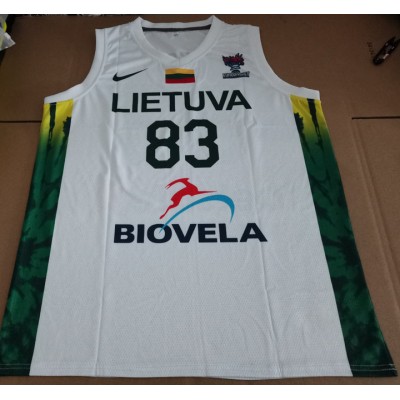 83 Mikolc 2023 LIETUVA Team jersey white