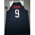 9 Brown 2019 USA FIBA Basketball world cup jersey blue