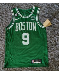 9 Derrick White Celtics jersey green player version