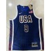 9 Haliburton 2024 USA Team jersey navy with stripe