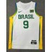 9 Huertas 2024 Olympics Brazil Team Basketball Jersey White