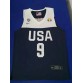 9 Jordan 2019 fiba jersey blue stitched