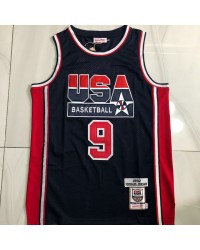 9 Jordan USA 1992 authentic jersey navy