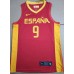 9 Rubio Spain FIBA Basketball world cup jersey red