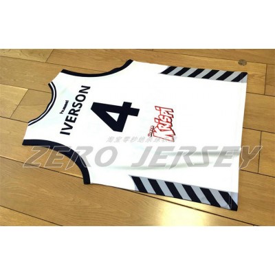 Allen Iverson 4 Besiktas Cola Turka White Jersey College Basketball