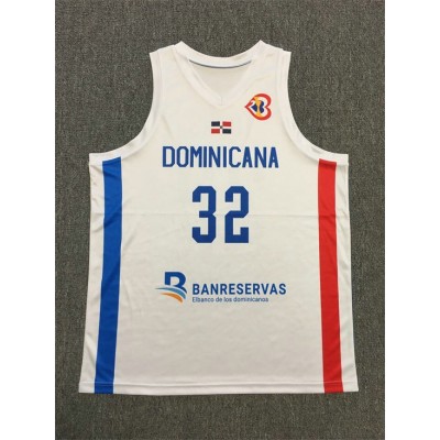 Anthony Towns 32 Dominicana 2023 World Cup Basketball Jersey White