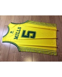 Australian Boomers 5 Patty Mills 2024 Basketball Jersey Yellow