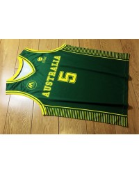 Australian Boomers Patty Mills 2024 Basketball Jersey Green