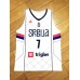 Bogdan Bogdanovic 7 Serbia Srbija Basketball Jersey White