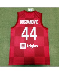 Bojan Bogdanovic 44 Team Hrvatska Croatia 2022-23 Basketball Jersey Red