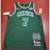 Boston Celtics 7 Jaylen Brown 75th Anniversary jersey green player version